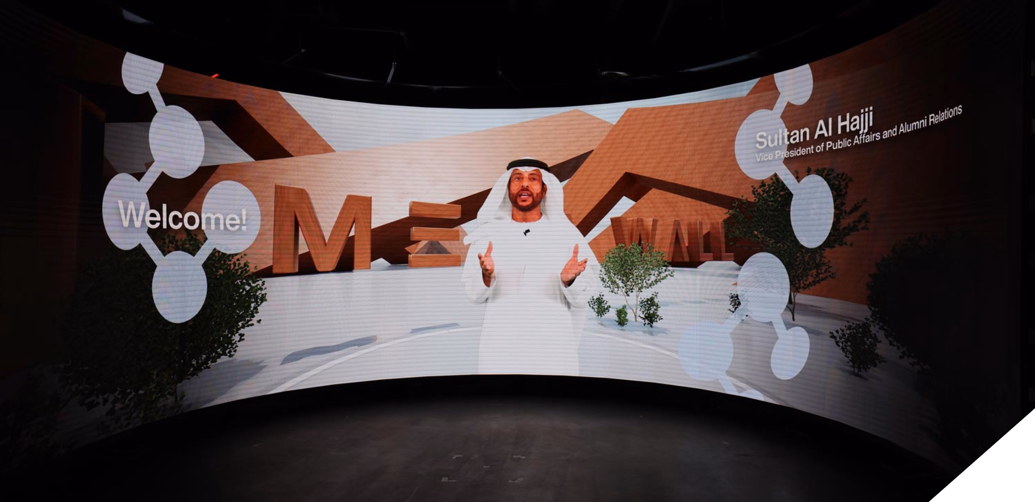 MBZUAI  LED Welcome wall 